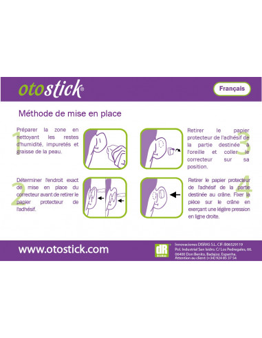 Otostick Patch Correcteur Oreille Décollée Paquet de 8 x 3