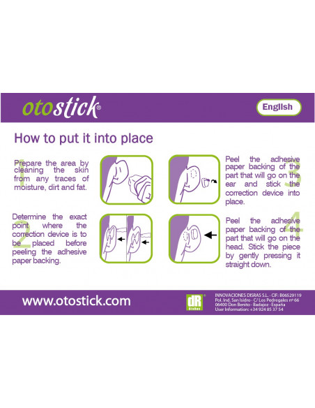 OTOSTICK BABY EAR CORRECTOR 8 Units (+free cap included) From 3