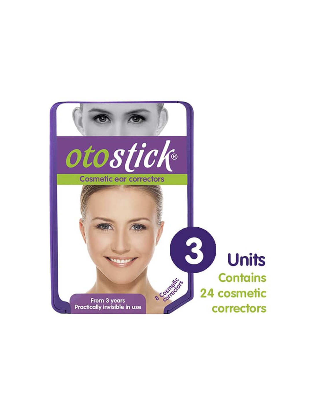  Otostick - 3 Pack 8 Count Cosmetic Discreet Protruding