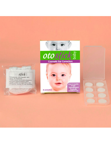Otostick Baby – 8 unidades discreto corrector de orejas sobresaliente para  bebés con gorro de bebé – Artículos ortopédicos para bebé para corrección
